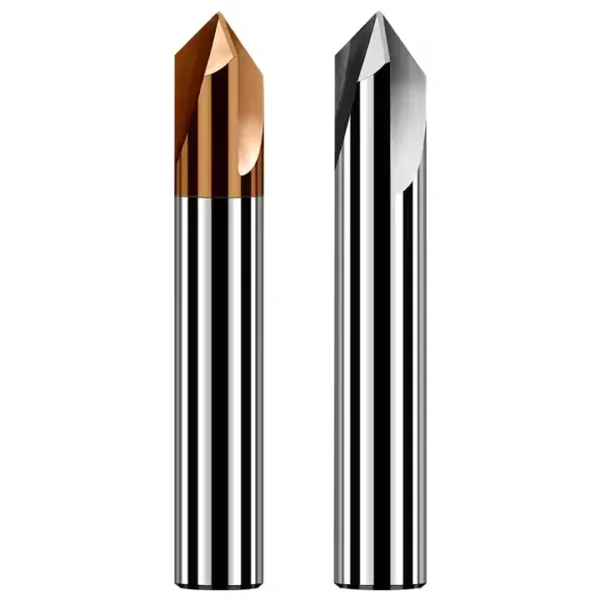 HRC55 Carbide Chamfer Milling Cutters 60/90/120 degree Straight Groove 3Flutes Chamfer Deburring Cutter for Steel and Aluminum