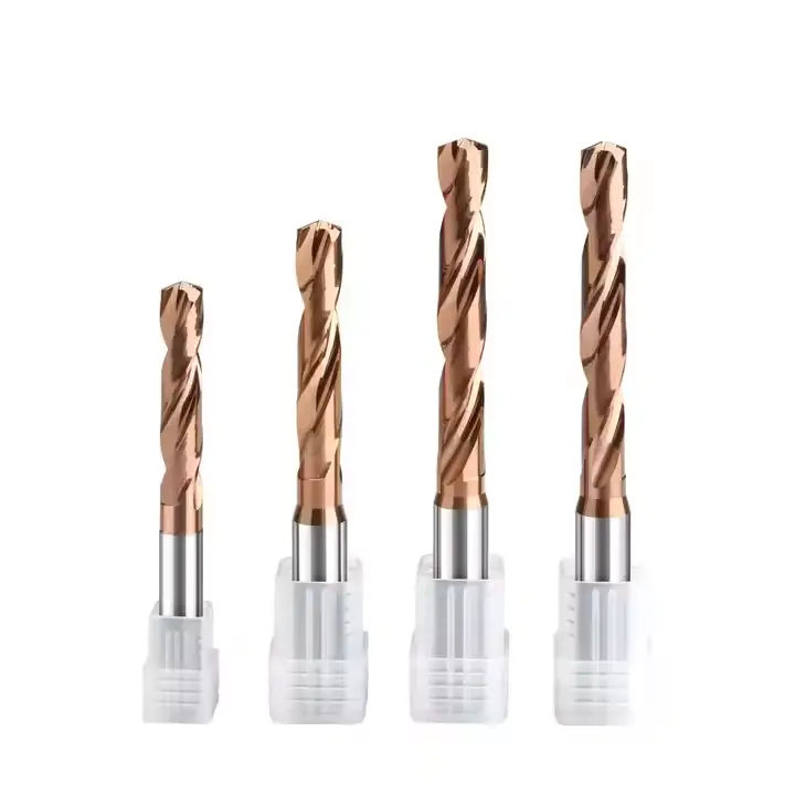 Solid Carbide Tungsten Steel Drill Universal External Cooling 3D/5D Solid Carbide Coated Drill Bits