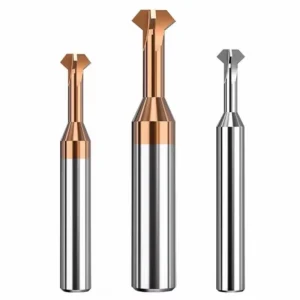 Carbide Chamfer End Milling Router Bits Surfacing Slot Carbide Endmill 3/4Flutes 60 90 120 Degree T-shaped UP Down Chamfering Mill Cutter